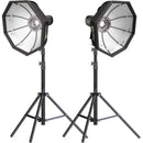 Genaray PortaBright Bi-Color LED Monolights and 36&quot; Octa Softboxes Kit