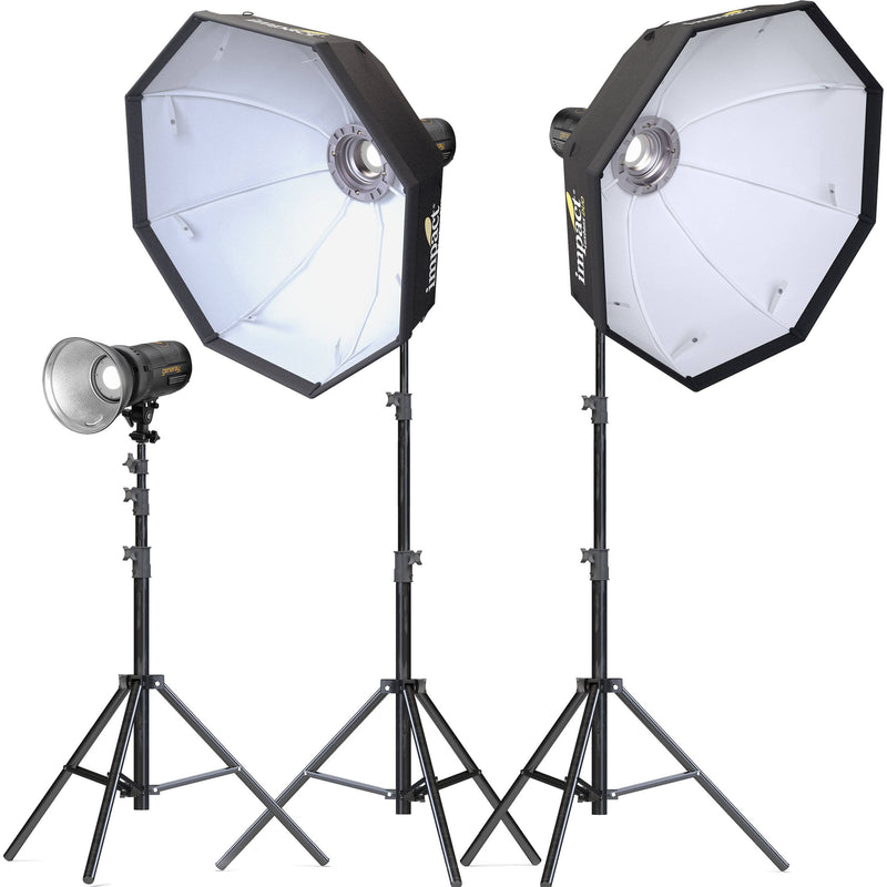 Genaray PortaBright Bi-Color LED Monolights and 36&quot; Octa Softboxes Kit