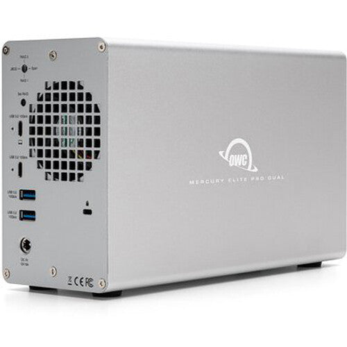 OWC Mercury Elite Pro Dual 16TB 2-Bay USB 3.2 Gen 2 RAID Array with 3-Port Hub (2 x 8TB)