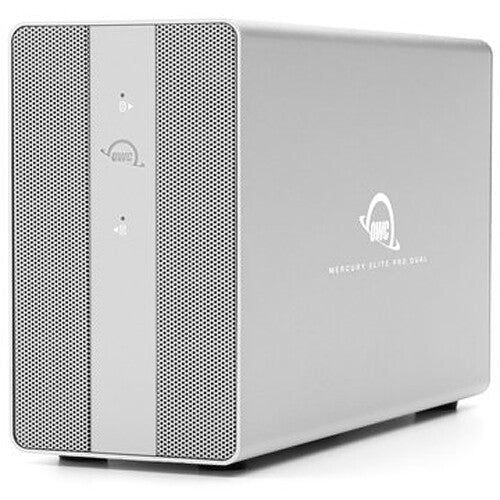 OWC Mercury Elite Pro Dual 32TB 2-Bay USB 3.2 Gen 2 RAID Array with 3-Port Hub (2 x 16TB)