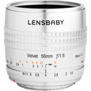 Lensbaby Velvet 56mm f/1.6 Lens for Micro Four Thirds (Silver)