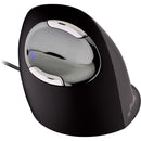 Evoluent VerticalMouse D Wired Mouse (Medium, Dark Silver)