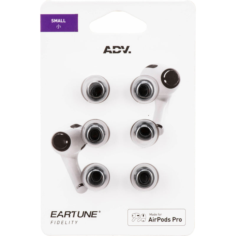 ADV. Eartune Fidelity UF-A Universal-Fit Foam Eartips for AirPods Pro (3-Pack, Medium, Black)
