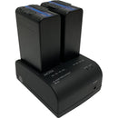 IDX System Technology MC-2U 2-Channel Simultaneous Charger for Sony BP-U Type Batteries