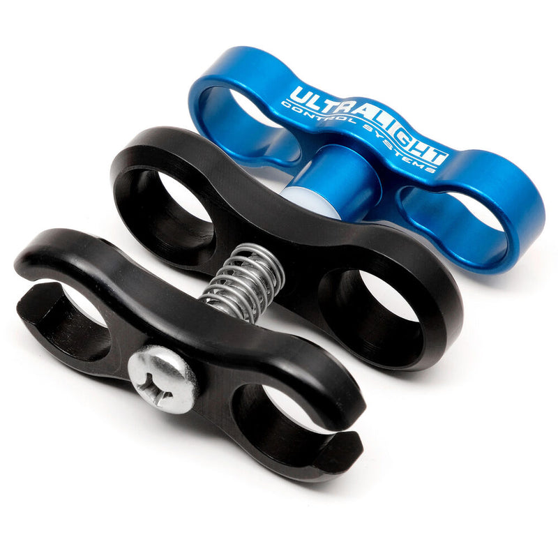 Ultralight Ball Clamp with Cutout and Ultra Blue T-Knob