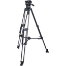 Miller CX14 Sprinter II 1-Stage Aluminum Alloy Tripod System with Rubber Feet and Mid-Level Spreader