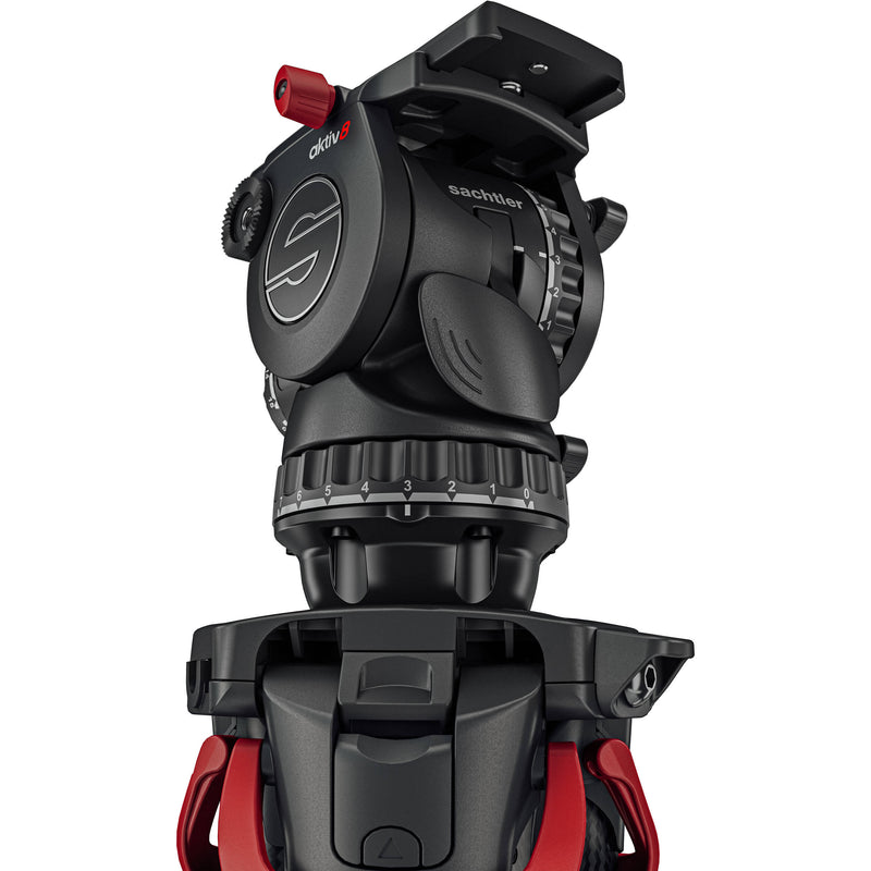 Sachtler aktiv8T Touch & Go Fluid Head with SpeedLevel & 7-Step Drag for Select Sachtler Tripods (75mm)