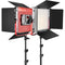 GVM LED Light Panels Studio Soft Video Light Bi-Color 2-Pack with Stand MB832-2L