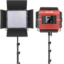 GVM LED Light Panels Studio Soft Video Light Bi-Color 2-Pack with Stand MB832-2L