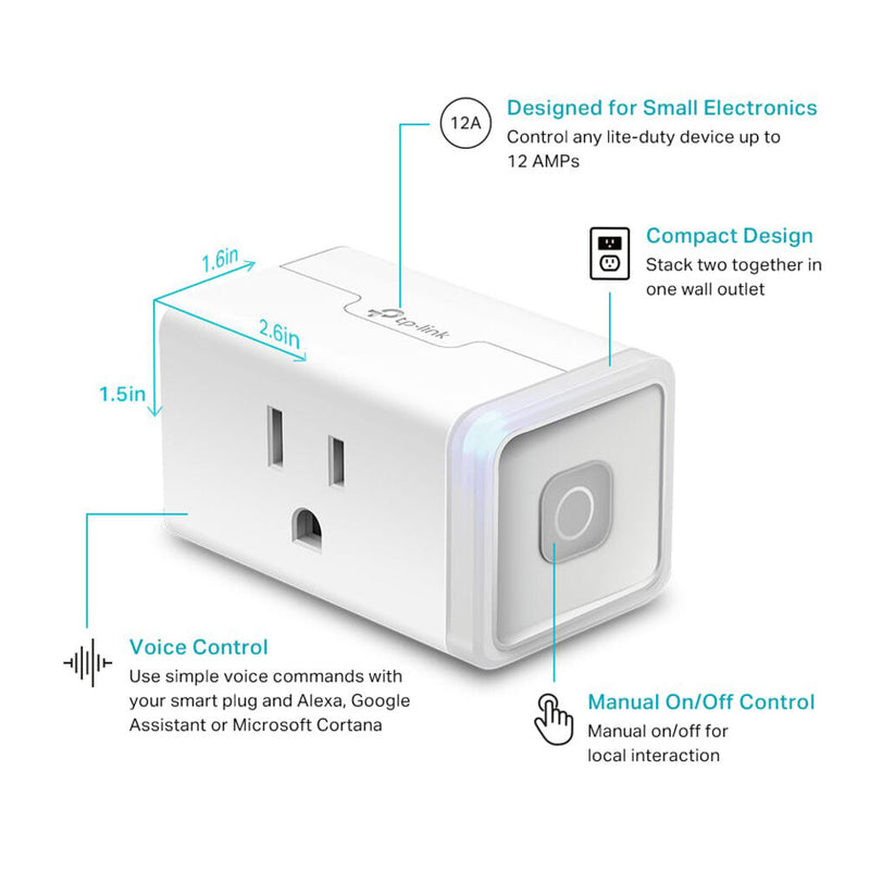 TP-Link HS103 Kasa Smart Wi-Fi Plug Lite (4-Pack)