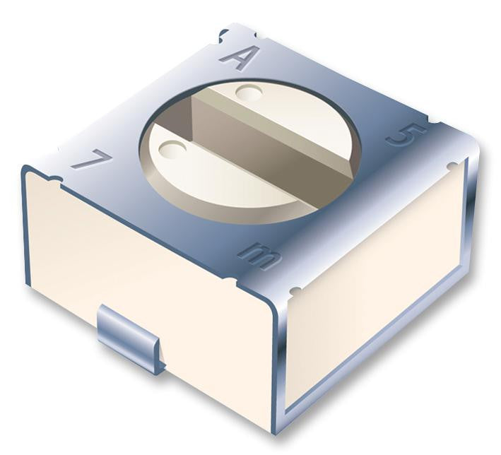 BOURNS 3312J-1-104E Trimmer Potentiometer, 100 kohm, 10 mW, &plusmn; 20%, Trimpot 3312 Series, 1 Turns, Surface Mount Device