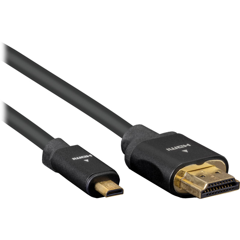 Pearstone HDD-206 High-Speed Micro-HDMI to HDMI Cable with Ethernet (6')