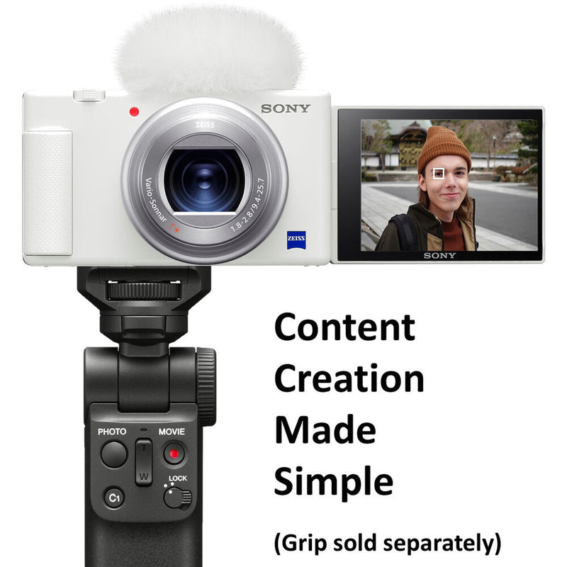 Sony ZV-1 Digital Camera (White)