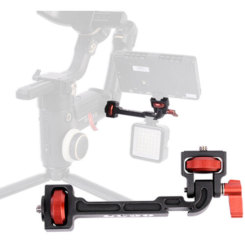 DigitalFoto Solution Limited Rotatable Monitor Bracket with Smartphone Clamp for DJI RS 2, RS 3, RS 3 Pro & Other Gimbals