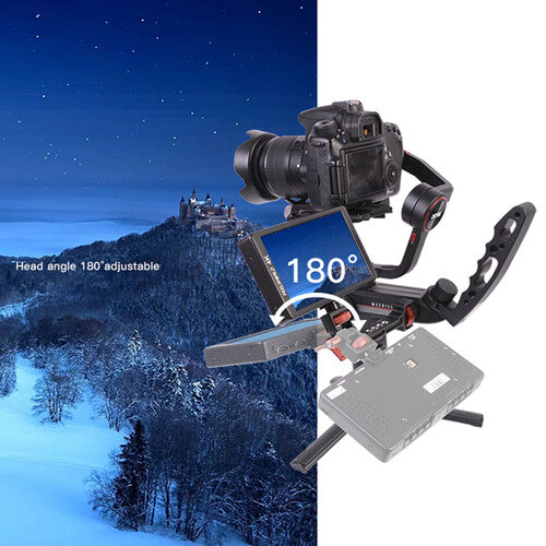 DigitalFoto Solution Limited Rotatable Monitor Bracket with Smartphone Clamp for DJI RS 2, RS 3, RS 3 Pro & Other Gimbals