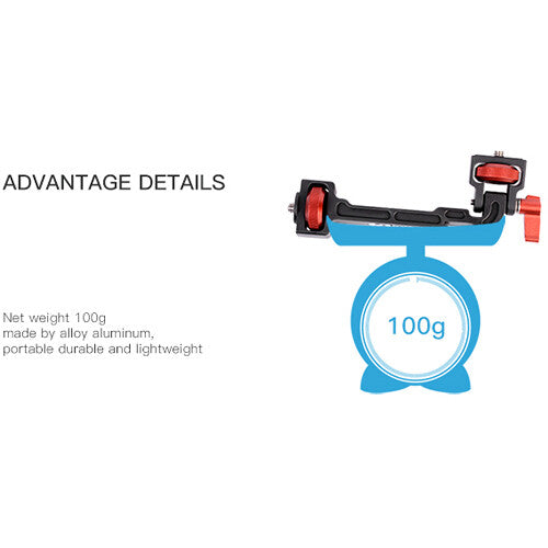 DigitalFoto Solution Limited Rotatable Monitor Bracket with Smartphone Clamp for DJI RS 2, RS 3, RS 3 Pro & Other Gimbals