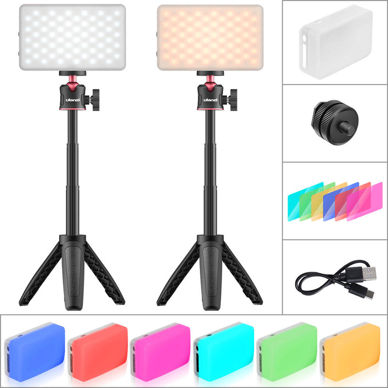 VIJIM Tabletop LED Video Lighting Kit (Double)