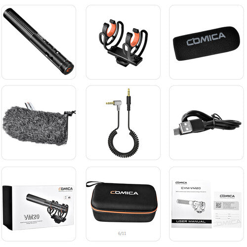 Comica Audio Shotgun Microphone for Professional Video Shooting