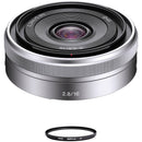 Sony E 16mm f/2.8 Lens with UV Filter Kit