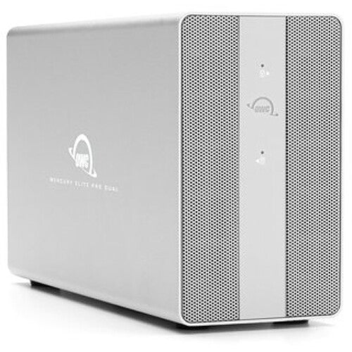 OWC Mercury Elite Pro Dual 12TB 2-Bay USB 3.2 Gen 2 RAID Array with 3-Port Hub (2 x 6TB)