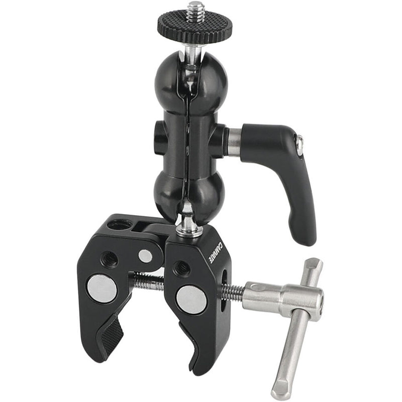 CAMVATE T-Handle Crab Clamp with Mini Ball Joint Arm