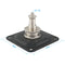 CAMVATE Square Wall/Ceiling Mount Plate with 5/8" Stud & 1/4"-20 Stand Adapter