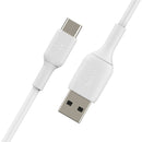 Belkin Boost Charge USB Type-A to C Cable (3.3', White)