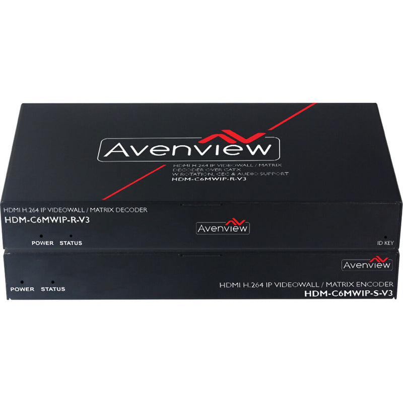 Avenview HDMI H.264 IP Videowall Decoder/Encoder Over Cat/X with Matrix Mode/Rotation Support