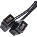 ProAm USA D-Tap Male to 2 D-Tap Female Multi Hub Splitter Power Tap Cable for V-Mount Batteries (10")