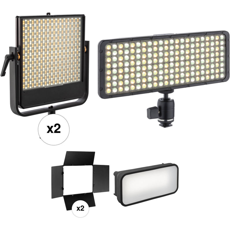 Luxli Taiko 2x1 RGBAW LED Light Complete Kit