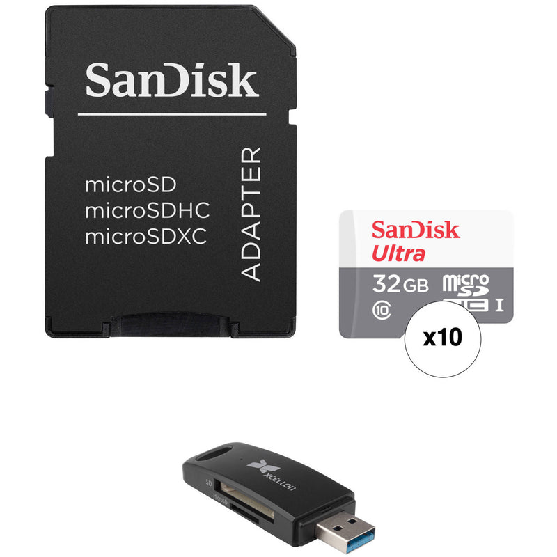 SanDisk 16GB Ultra UHS-I microSDHC Memory Card with SD Adapter (5-Pack)