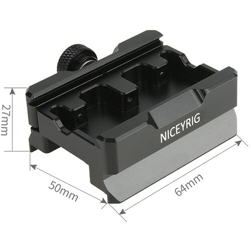 Niceyrig Quick Release Drop-In Baseplate (Arca-Type to Manfrotto Dovetail)