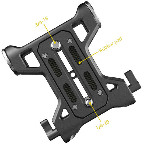 Niceyrig Baseplate with Rosettes & 15mm Rod Clamp for Select Cinema Cameras