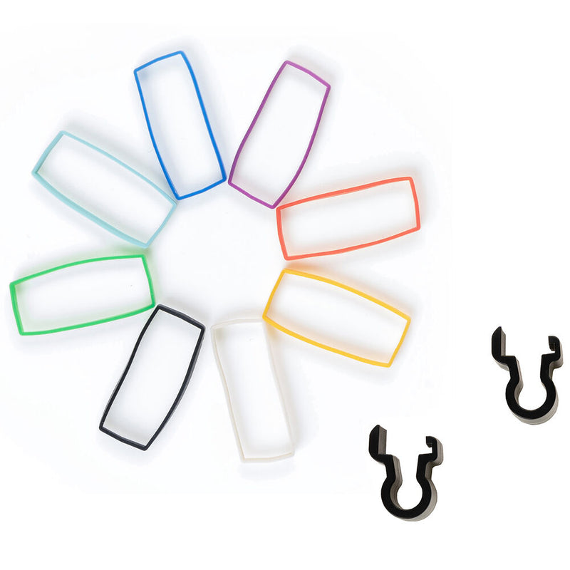 Tentacle Sync SYNC E Silicone Bands and Clamps (Rainbow Set)