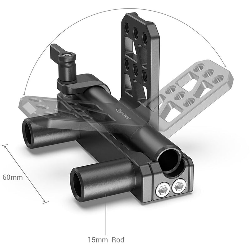 SmallRig Dual 15mm LWS Rod Hinge for Battery Mount