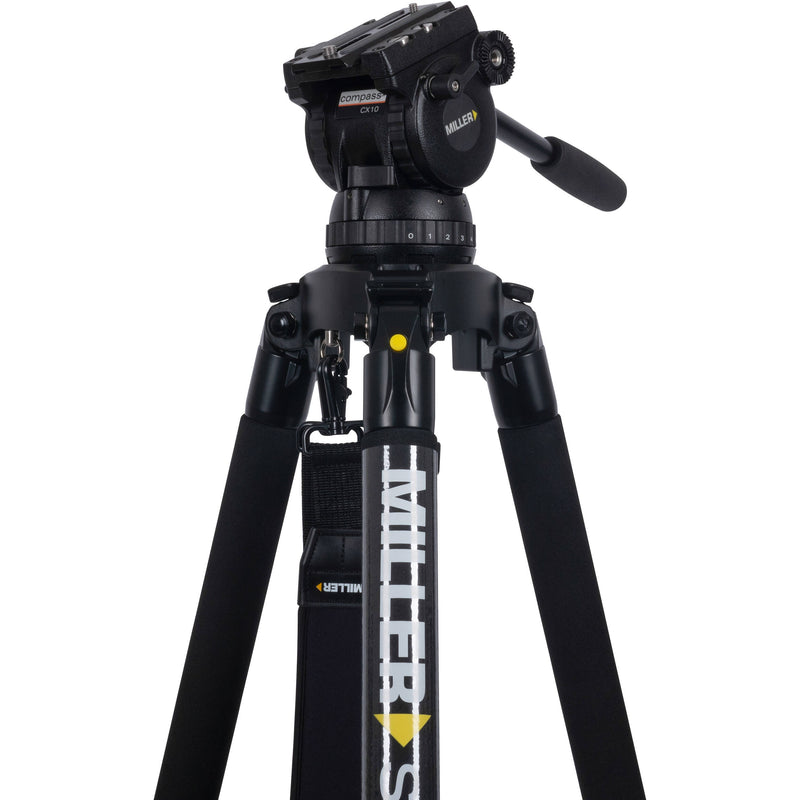 Miller CX10 SOLO-Q 100 3-Stage Carbon Fiber Tripod with Case