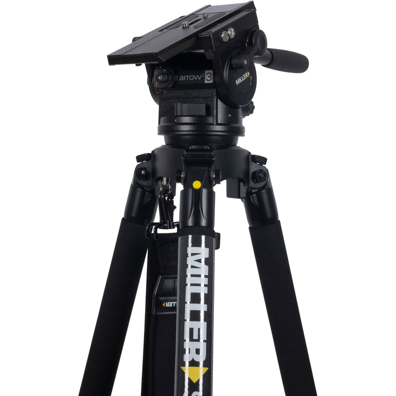 Miller Arrowx 3 2520 Solo-Q 100 3-Stage Carbon Fiber Tripod System (100mm)