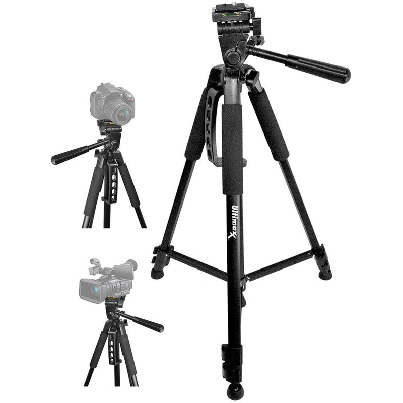 Ultimaxx 60" Tripod with Rubber Feet (Black)