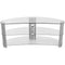 Avf Group TV Stand - Curve - Shaped Plus - 1200 (Silver Effect/Clear Glass)