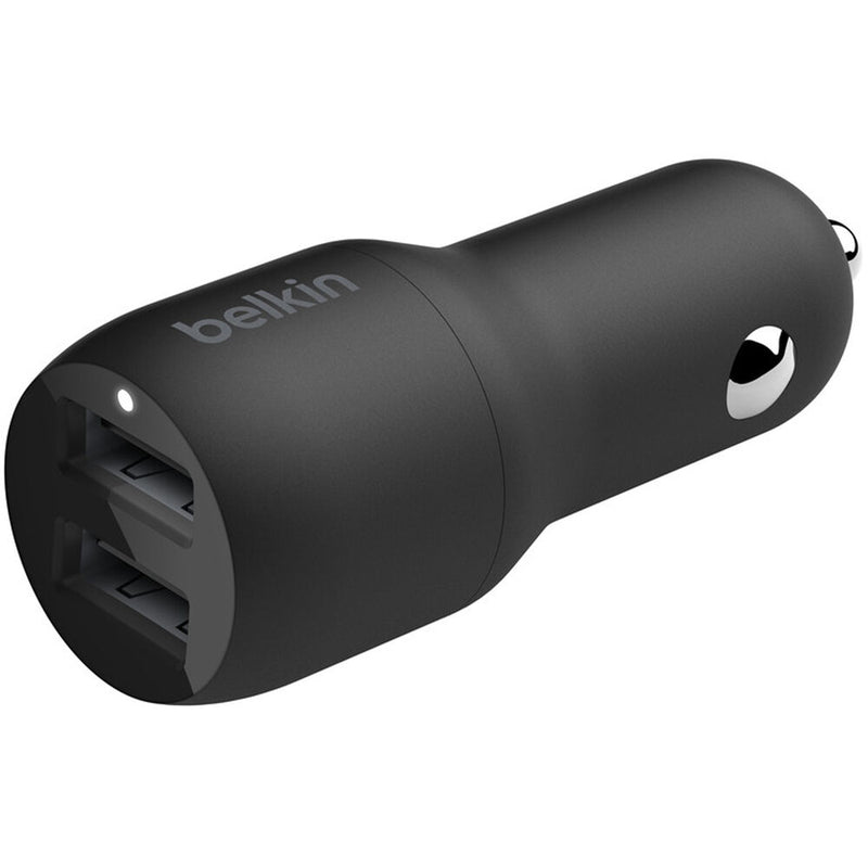 Belkin Boost Charge 24W Dual USB Type-A Car Charger with USB-A/Lightning Cable