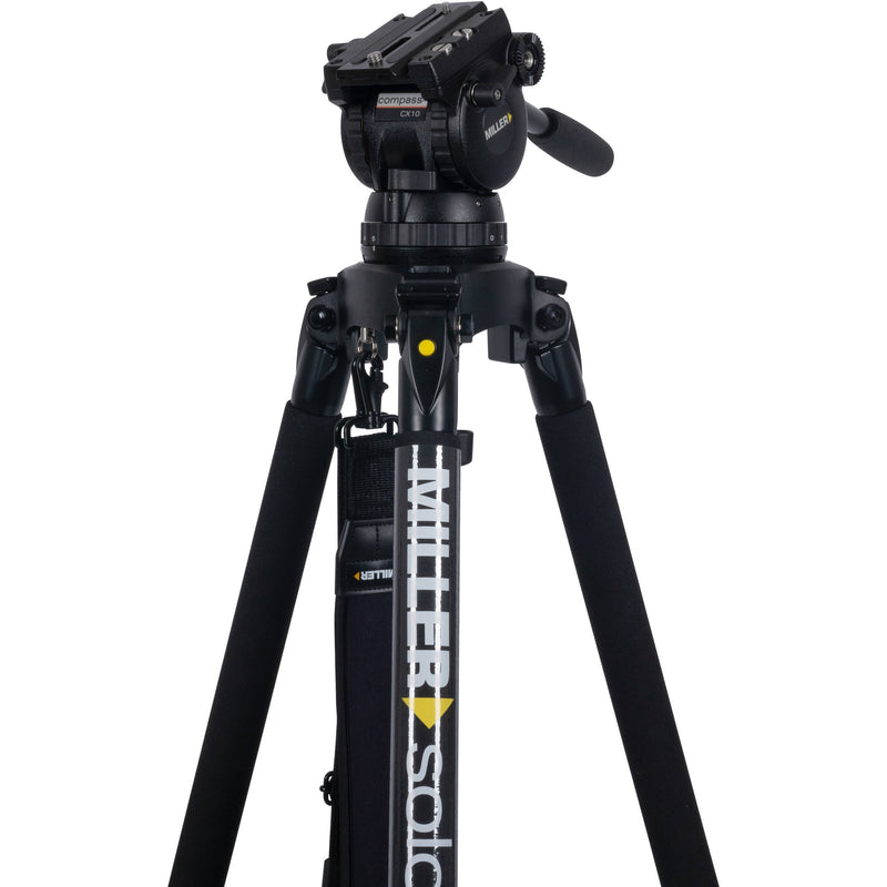 Miller CX10 Fluid Head & Solo-Q 100 2-Stage Carbon Fiber Tripod Kit