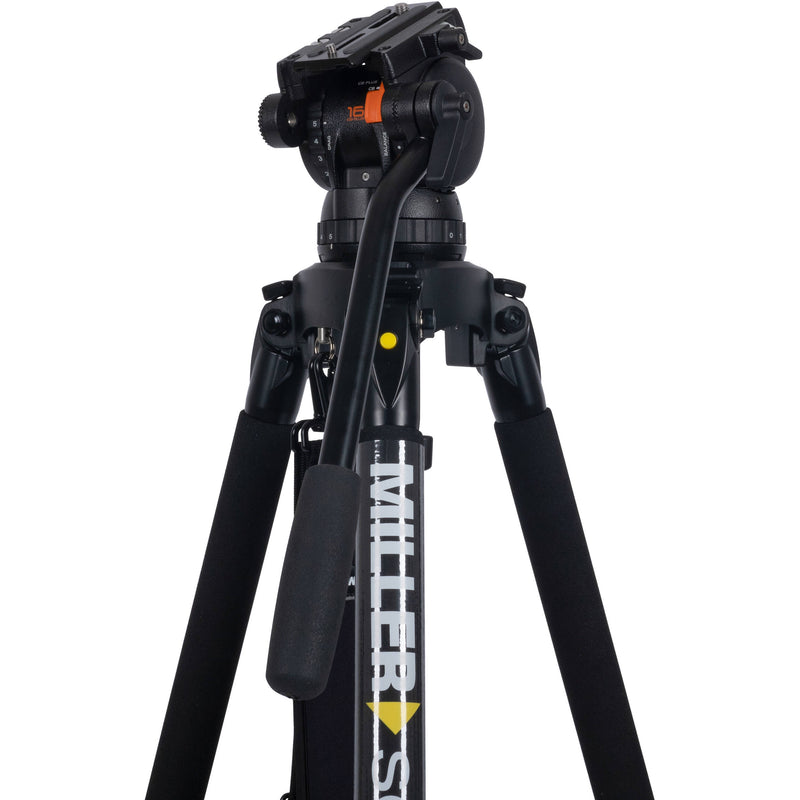 Miller CX10 Fluid Head & Solo-Q 100 2-Stage Carbon Fiber Tripod Kit