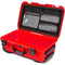 Nanuk 935 Wheeled Hard Utility Case with Padded Divider Insert & Lid Organizer (Red)