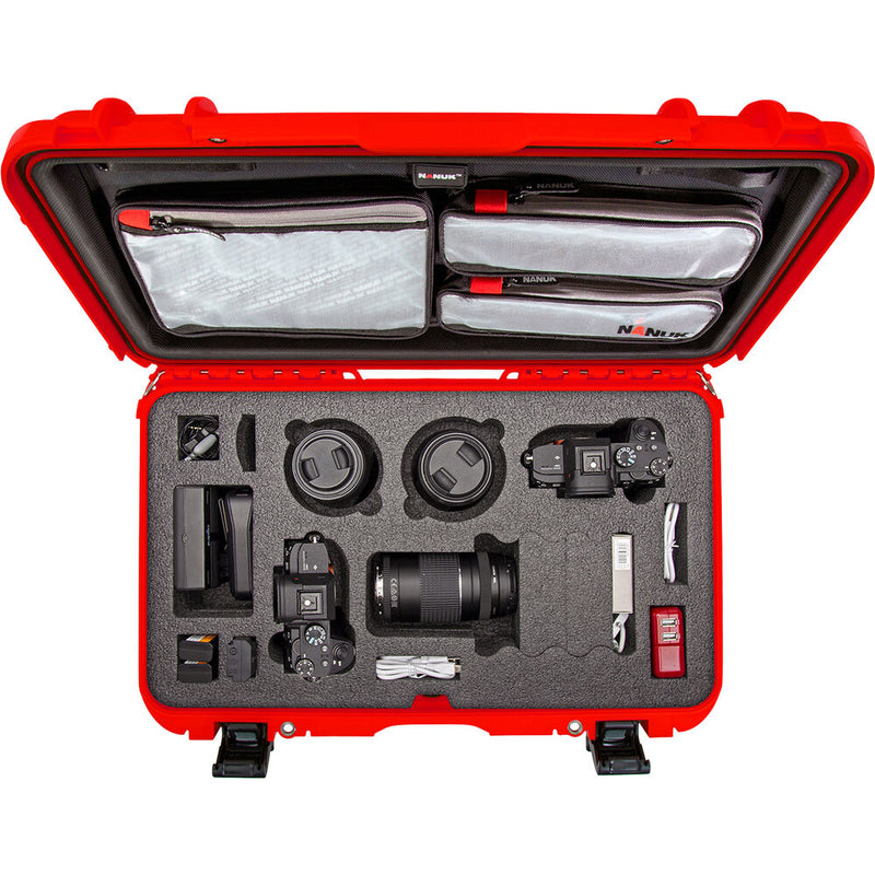 Nanuk 935 Wheeled Case for Sony a7R Camera (Red)