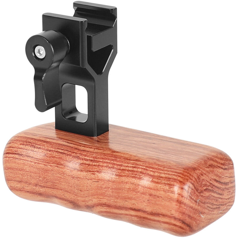 CAMVATE Wood Handle with Quick Release NATO Clamp (Right Grip, Medium)