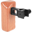 CAMVATE Wood Handle with Quick Release NATO Clamp (Left Grip, Medium)