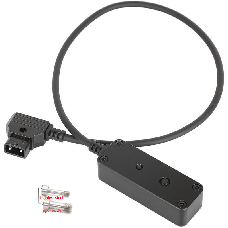 CAMVATE Male D-Tap to 3-Port Female D-Tap Splitter Hub (Black)