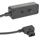 CAMVATE Male D-Tap to 3-Port Female D-Tap Splitter Hub (Black)