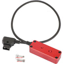 CAMVATE Male D-Tap to 3-Port Female D-Tap Splitter Hub (Red)