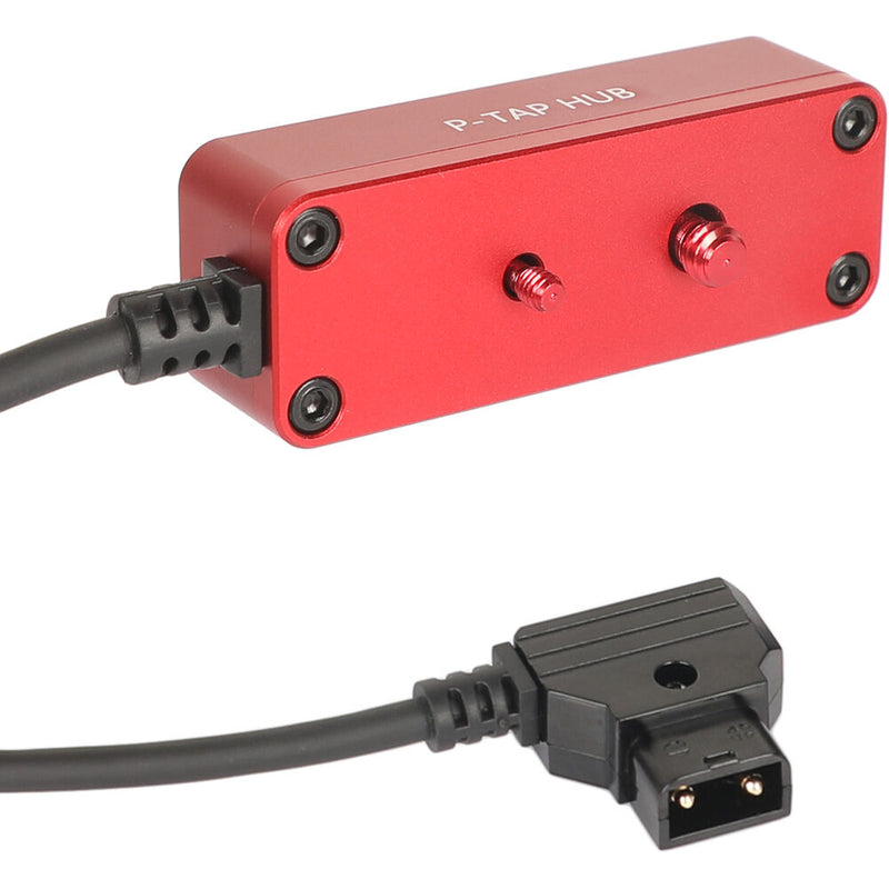 CAMVATE Male D-Tap to 3-Port Female D-Tap Splitter Hub (Red)